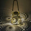 Wrought Iron Solar Lamp Portable Projection Lamp Beautiful Pattern SP