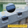 4 Pack Outdoor Deck Lights Solar Color Changing Path Garden Patio