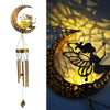 Solar Wind Chime light Moon Fairy Angel Outdoor Decor Hanging Light