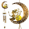 Solar Wind Chime light Moon Fairy Angel Outdoor Decor Hanging Light